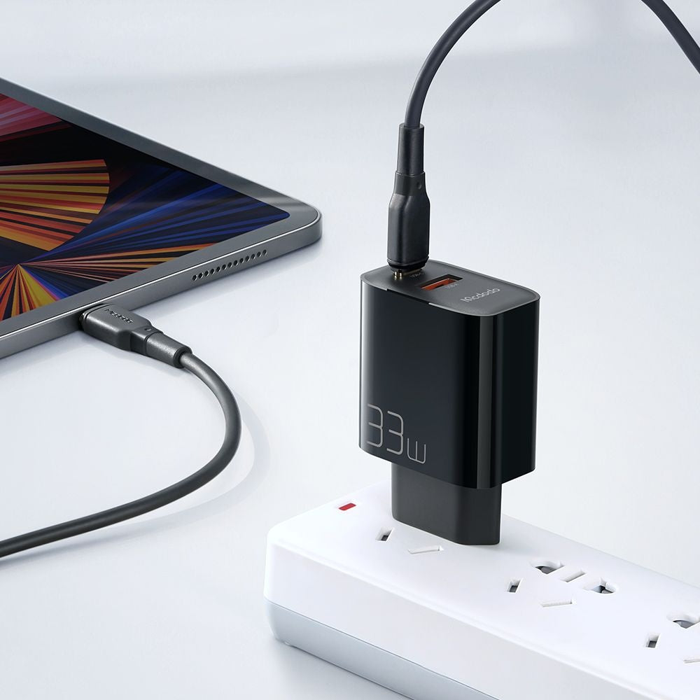 Incarcator Retea McDodo CH-0921, 33W, 3A, 1 x USB-A - 1 x USB-C, Negru