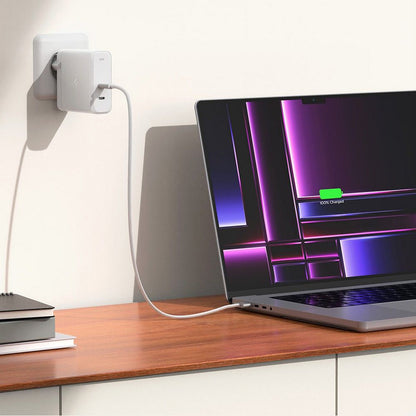 Incarcator Retea Spigen Arcstation Pro, 140W, 3.25A, 2 x USB-C, Alb