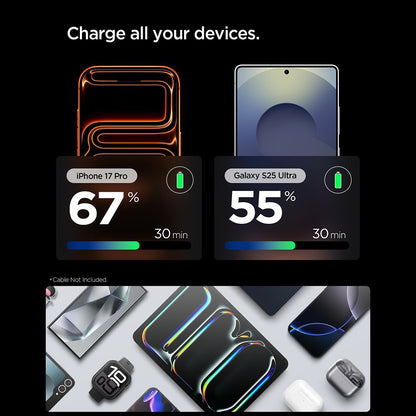 Incarcator Retea Spigen EE301EU Essential, 30W, 3A, 1 x USB-C, Negru ACH09493