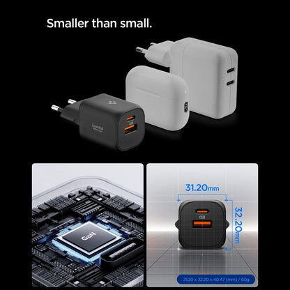 Incarcator Retea Spigen Essential, 35W, 3A, 1 x USB-A - 1 x USB-C, Alb ACH09462