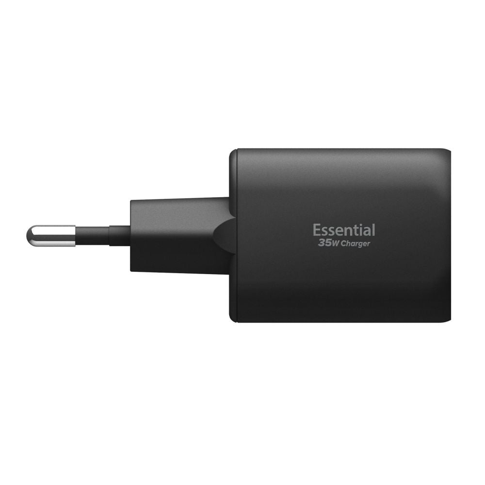 Incarcator Retea Spigen Essential, 35W, 3A, 1 x USB-A - 1 x USB-C, Negru ACH09463