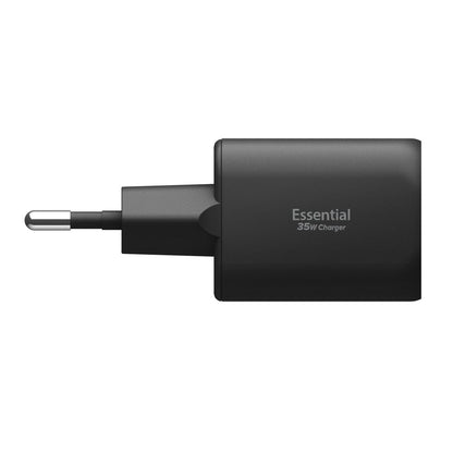 Incarcator Retea Spigen Essential, 35W, 3A, 1 x USB-A - 1 x USB-C, Negru ACH09463