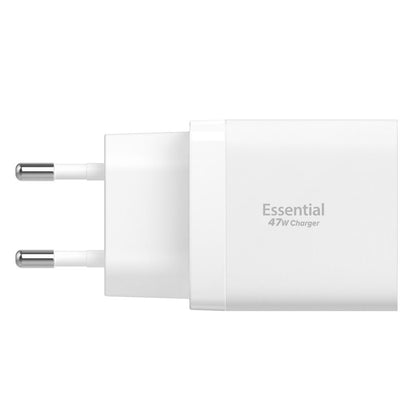 Incarcator Retea Spigen Essential, 47W, 3A, 2 x USB-C, Alb ACH08707