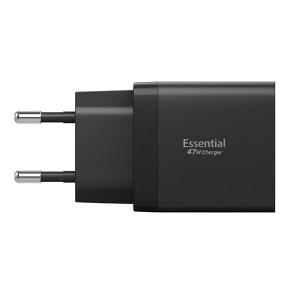 Incarcator Retea Spigen Essential, 47W, 3A, 2 x USB-C, Negru ACH09457