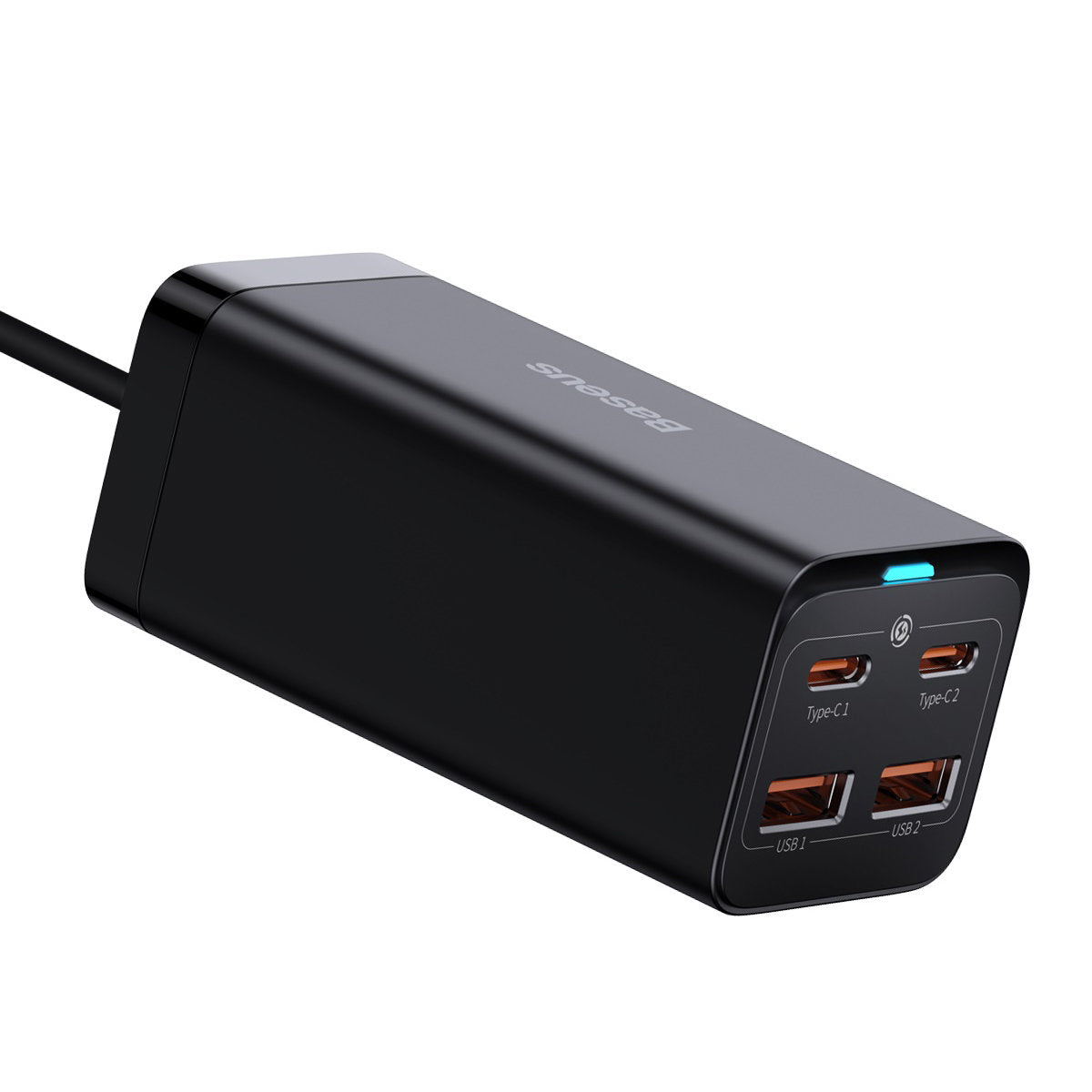 Incarcator Statie Baseus GaN3 Pro, 100W, 5A, 2 x USB-A - 2 x USB-C, Negru CCGP000101