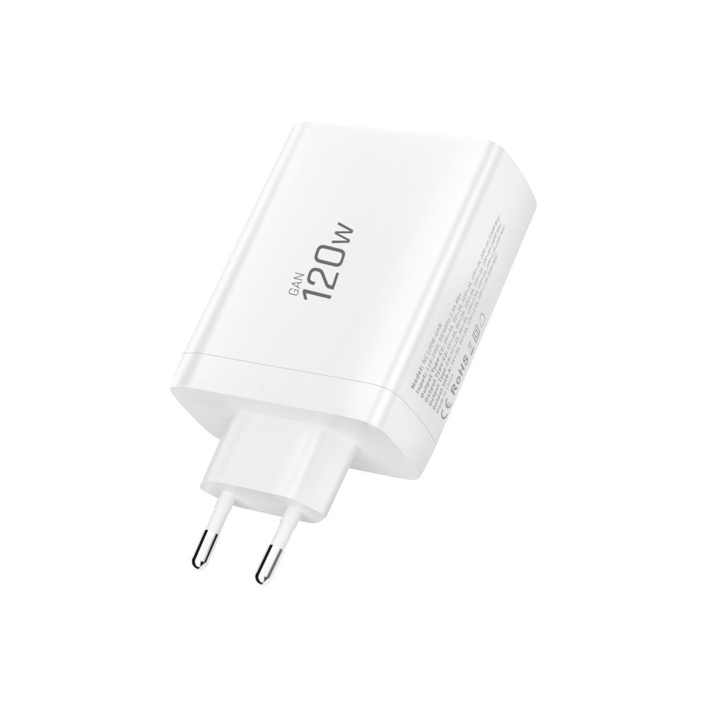 Incarcator Retea Tech-Protect NC120W-GAN, 120W, 5A, 1 x USB-A - 3 x USB-C, Alb