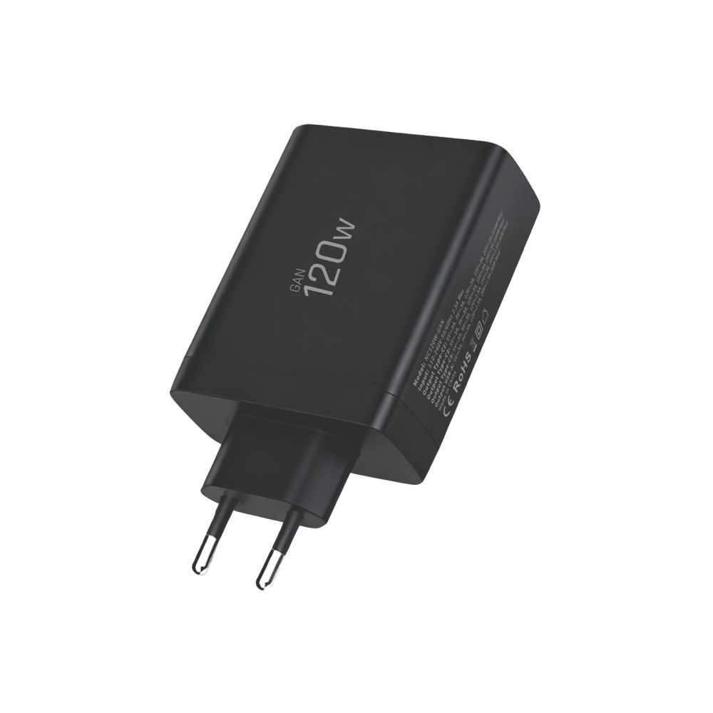 Incarcator Retea Tech-Protect NC120W-GAN, 120W, 5A, 1 x USB-A - 3 x USB-C, Negru