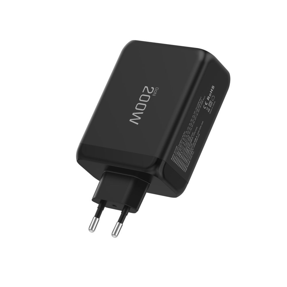 Incarcator Retea Tech-Protect NC200W-GAN, 200W, 5A, 1 x USB-A - 3 x USB-C, Negru