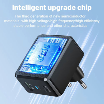Incarcator Retea Techsuit CHPD173 Tiny, 35W, 3A, 1 x USB-A - 1 x USB-C, Alb
