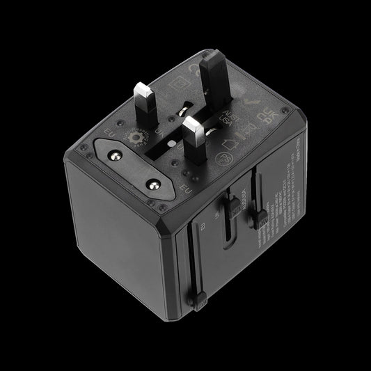 Incarcator Retea Techsuit HHT904-B2 Travel, 20W, 3A, 2 x USB-A - 2 x USB-C, Negru