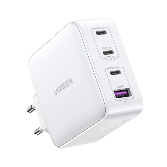 Incarcator Retea UGREEN CD226, 100W, 5A, 1 x USB-A - 3 x USB-C, Alb