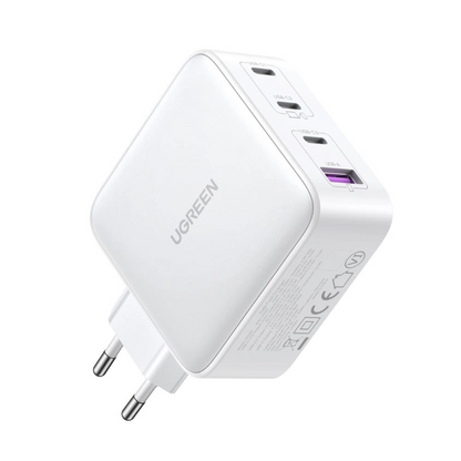 Incarcator Retea UGREEN CD226, 100W, 5A, 1 x USB-A - 3 x USB-C, Alb