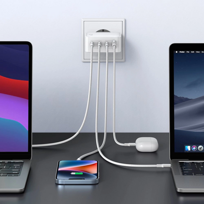 Incarcator Retea UGREEN CD226, 100W, 5A, 1 x USB-A - 3 x USB-C, Alb