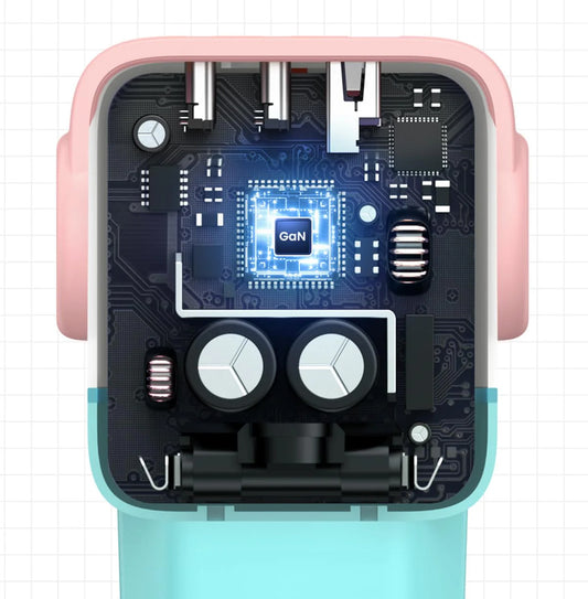 Incarcator Retea UGREEN CD361 Uno, 65W, 3.25A, 1 x USB-A - 2 x USB-C, Turcoaz