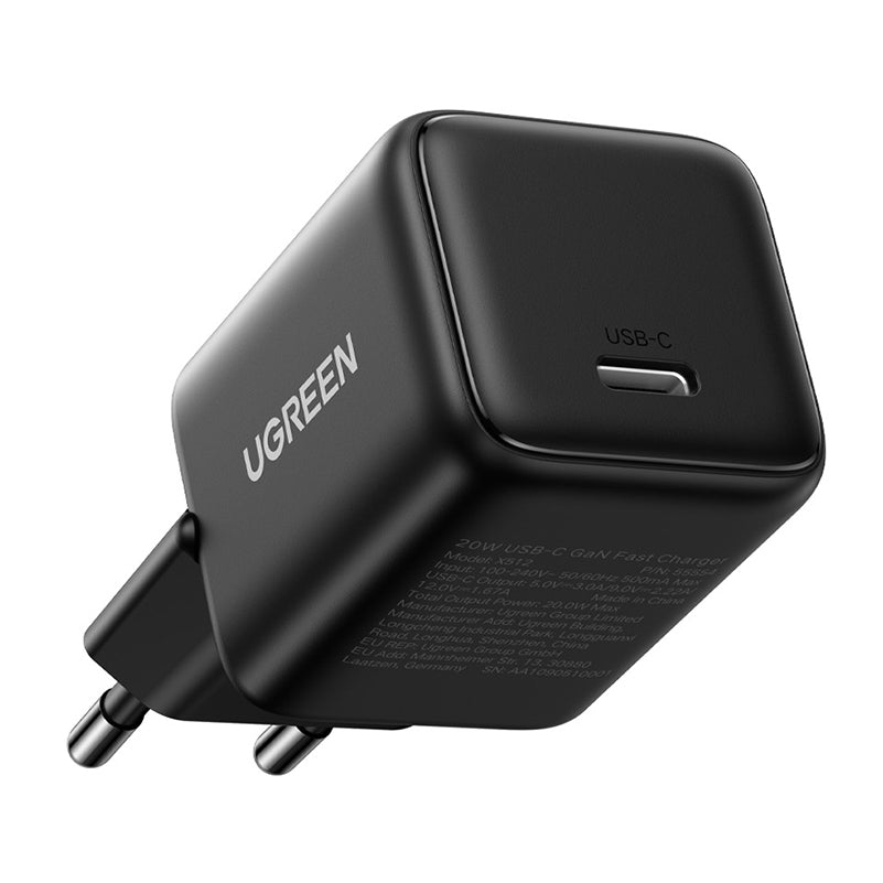 Incarcator Retea UGREEN X512, 20W, 3A, 1 x USB-C, Negru