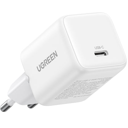 Incarcator Retea UGREEN X513, 30W, 3A, 1 x USB-C, Alb