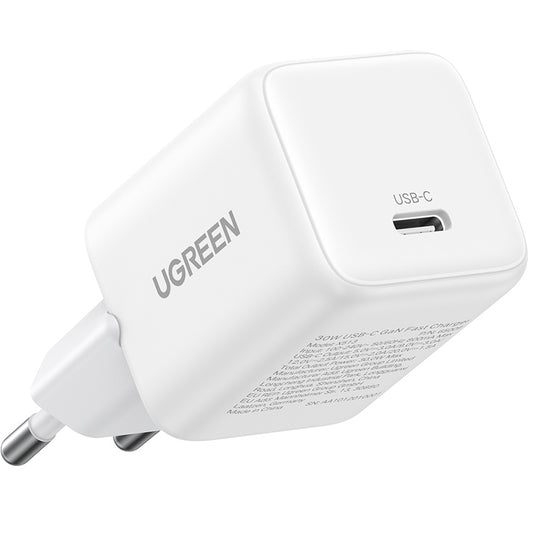 Incarcator Retea UGREEN X513, 30W, 3A, 1 x USB-C, Alb