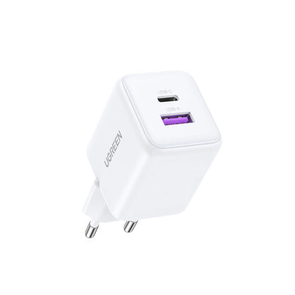 Incarcator Retea UGREEN X516, 30W, 3A, 1 x USB-A - 1 x USB-C, Alb