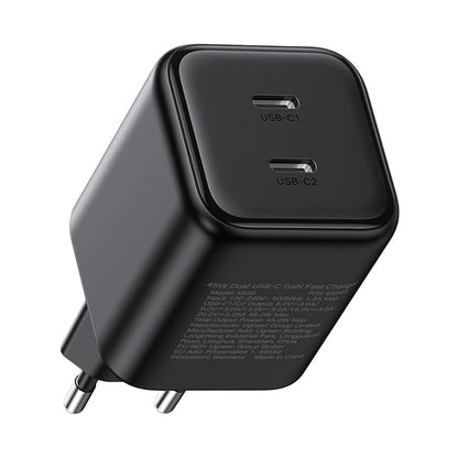 Incarcator Retea UGREEN X526 (65058), 45W, 3A, 2 x USB-C, Negru