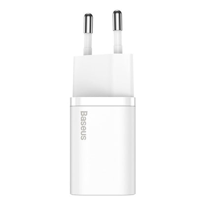 Ładowarka sieciowa Baseus Super Si, 25 W, 3 A, 1 x USB-C, biała CCSP020102