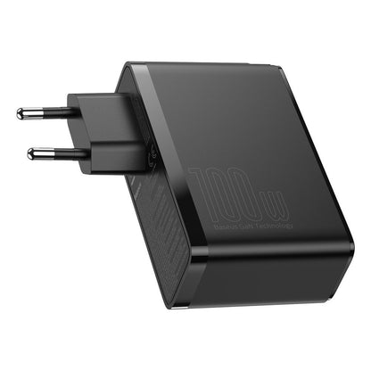 Incarcator Retea Baseus GaN2 Pro, 100W, 5A, 2 x USB-A - 2 x USB-C, Negru CCGAN2P-L01