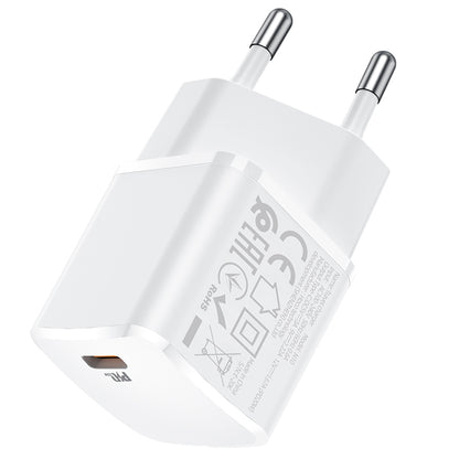 Incarcator Retea HOCO N10, 20W, 3A, 1 x USB-C, Alb