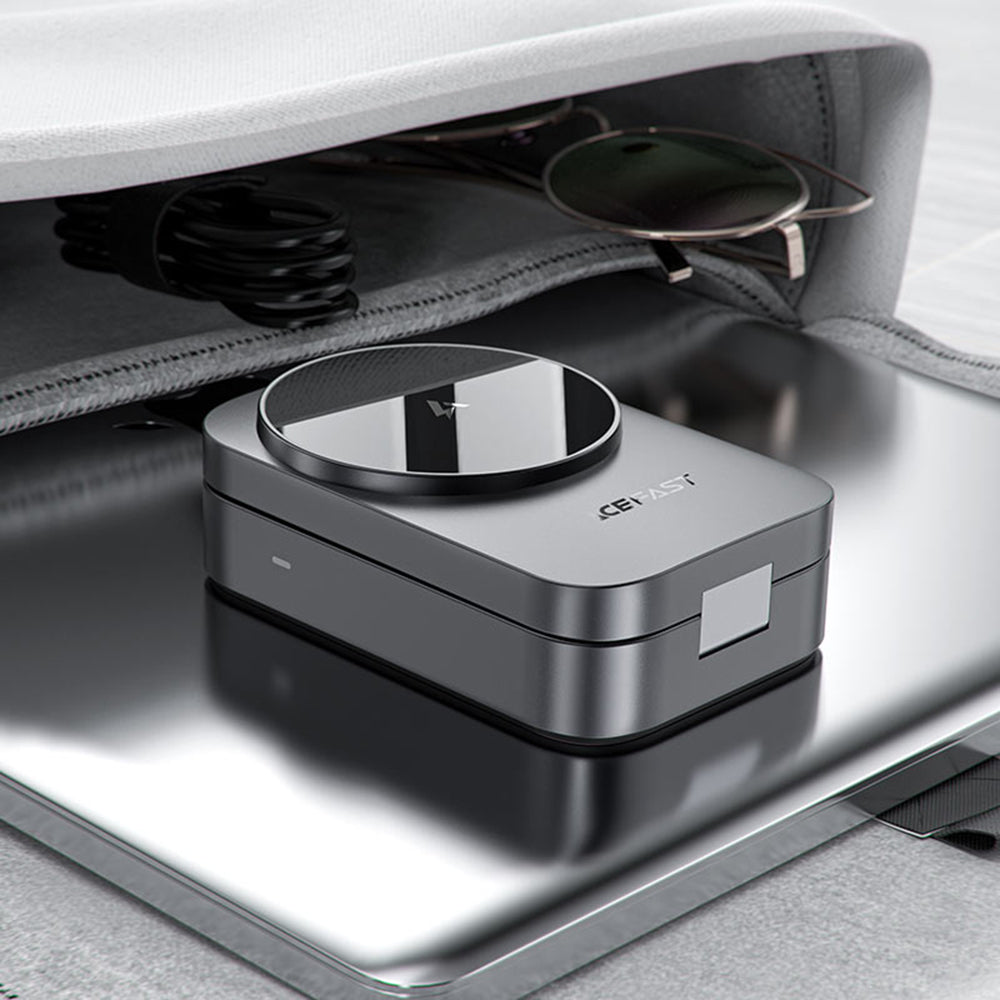 Incarcator Retea Wireless Acefast E22 3in1, 22.5W, 1.67A, Gri