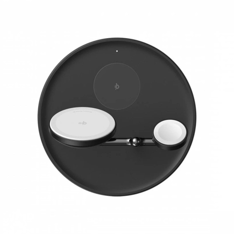 Incarcator Retea Wireless Anker MagGo 3in1, 25W, 1.67A, Negru B25M3311