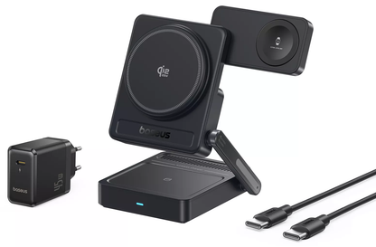 Incarcator Retea Wireless Baseus PicoGo AF21 3in1, 35W, Negru E0205401
