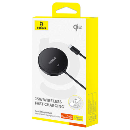Incarcator Retea Wireless Baseus Simple Mini4, 15W, 1.67A, Negru P10273300121-02