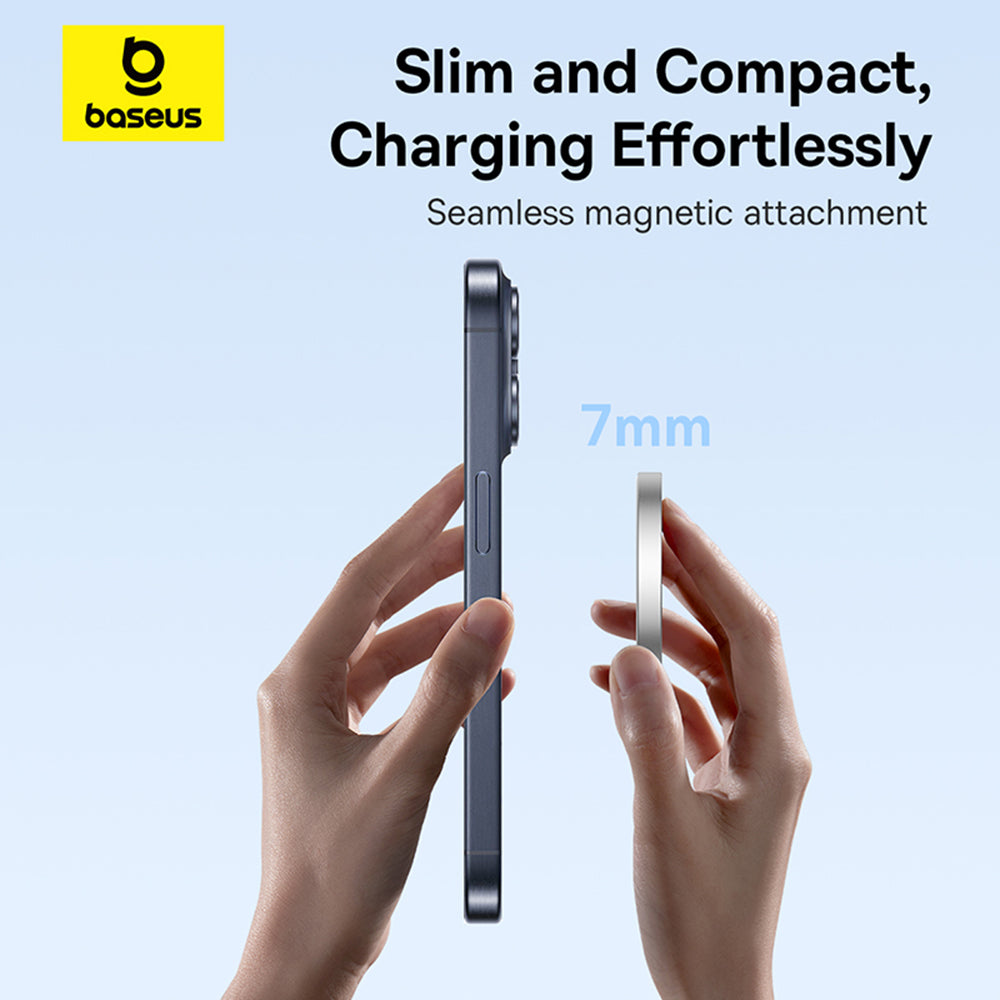 Incarcator Retea Wireless Baseus Simple Mini4 Air, 15W, 1.67A, Argintiu P10278200S11-00