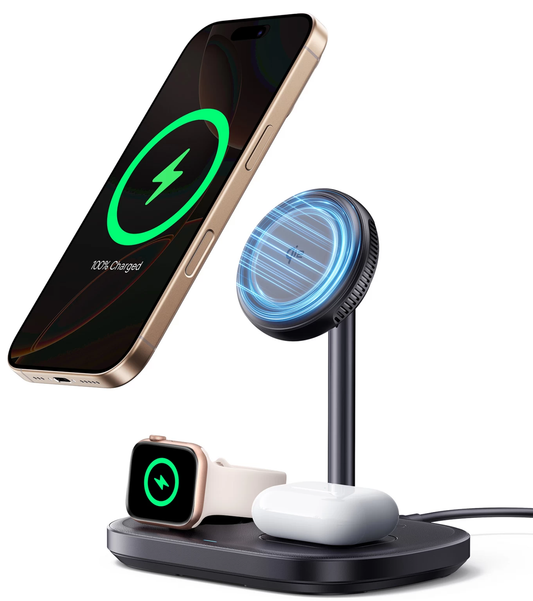 Incarcator Retea Wireless Baseus EnerFill FS41 3in1, 22.5W, 1.67A, Negru P10281904123-02