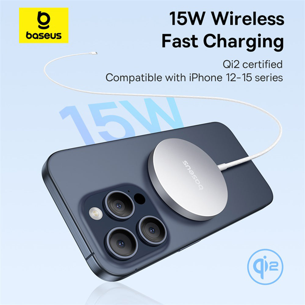 Incarcator Retea Wireless Baseus Simple Mini4 Air, 15W, 1.67A, Argintiu P10278200S11-00