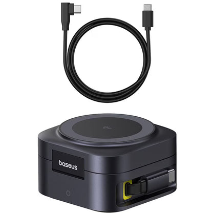Incarcator Retea Wireless Baseus PicoGo 2in1, 67W, 3A, 1 x USB-C, Negru P10276800123-00