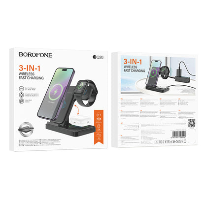 Incarcator Retea Wireless Borofone BQ26, 15W, 1.67A, Negru