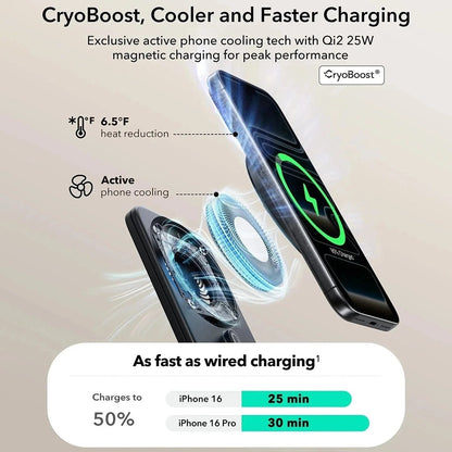 Incarcator Retea Wireless ESR CryoBoost 3in1, 25W, Negru