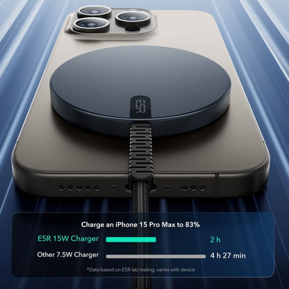 Incarcator Retea Wireless ESR HaloLock, 15W, 1.67A, Negru