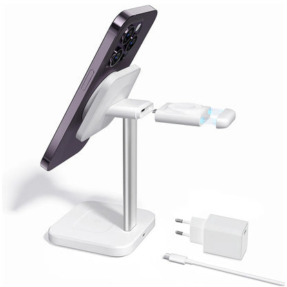 Incarcator Retea Wireless ESR HaloLock 3in1, 15W, 1.67A, Alb