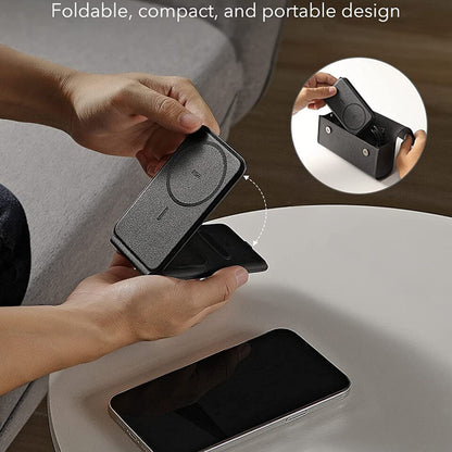 Incarcator Retea Wireless ESR Travel 3in1, 15W, 1.67A, Negru