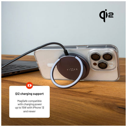 Incarcator Retea Wireless Fixed Ring, 15W, 1.67A, Gri