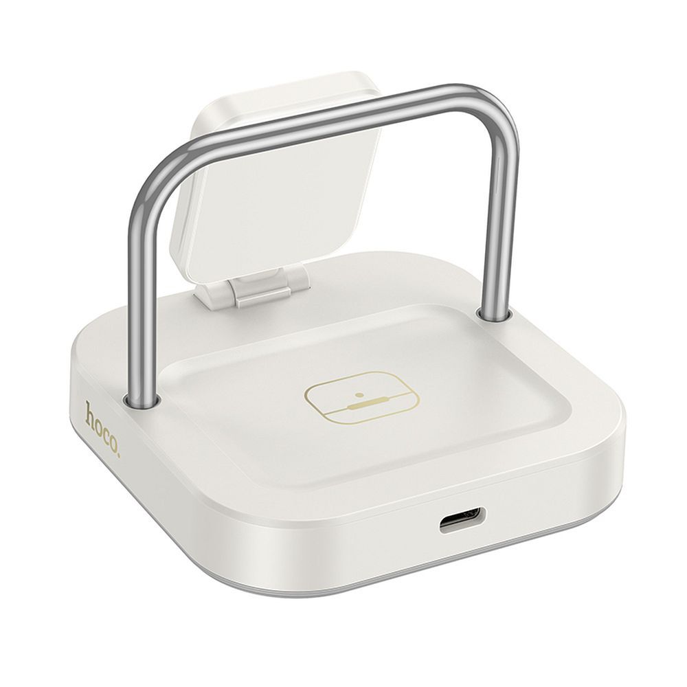 Incarcator Retea Wireless HOCO CQ16A 3in1, 15W, 1.67A, Alb