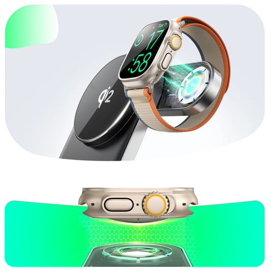 Incarcator Retea Wireless Joyroom JR-W17 3in1, 15W, 1.67A, Negru