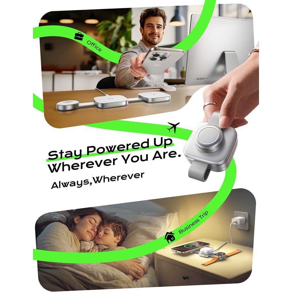 Incarcator Retea Wireless Lisen 3in1, 15W, 1.67A, Gri YL0424040001