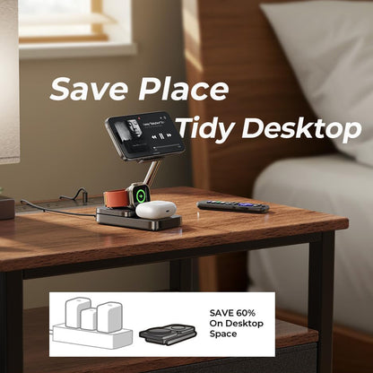 Incarcator Retea Wireless Lisen 3in1, 15W, 1.67A, Negru YL0424010003