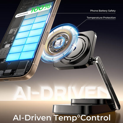 Incarcator Retea Wireless Lisen 3in1, 15W, 1.67A, Negru YL0424010003