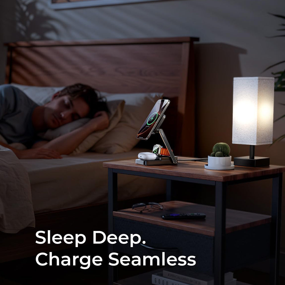 Incarcator Retea Wireless Lisen 3in1, 15W, 1.67A, Negru YL0424010003