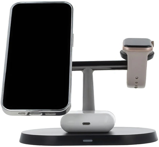 Incarcator Retea Wireless MaXlife MXWC-03 3in1, 15W, 1.67A, Negru