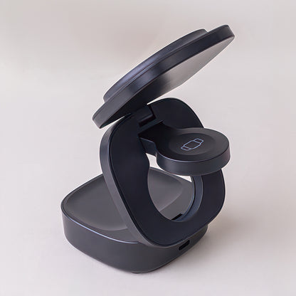 Incarcator Retea Wireless MaXlife MXWC-06 3in1, 15W, 1.67A, Negru