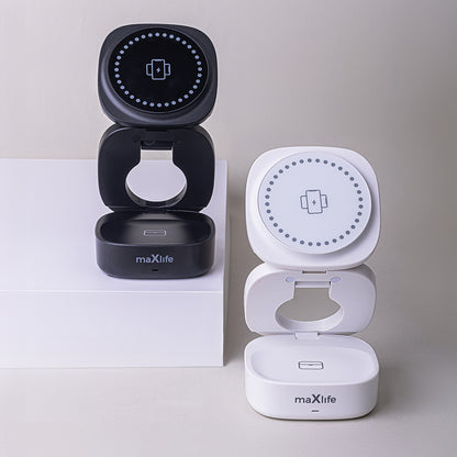 Incarcator Retea Wireless MaXlife MXWC-06 3in1, 15W, 1.67A, Negru