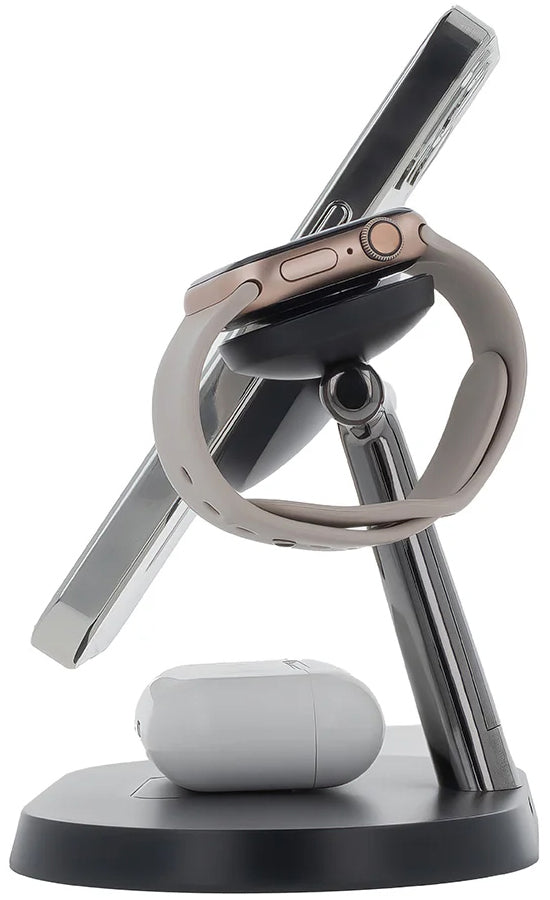 Incarcator Retea Wireless MaXlife MXWC-03 3in1, 15W, 1.67A, Negru